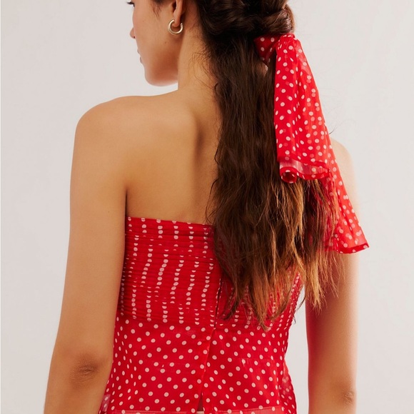 Free People, Nigel Preston Chiffon Tube Top, XS - Picture 3 of 7